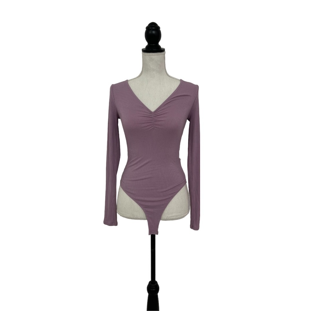 Forever 21 Purple Long Sleeve Bodysuit - Picture 4 of 5